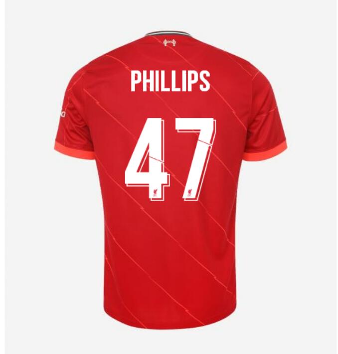 2021/22 Liverpool Cup Home Kit Soccer Jersey with PHILLIPS 47 printing